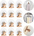 Self Adhesive Metal Clips, 12 Pcs Upgrade Strong Self-Adhesive Clips for Hanging and Organization, Spring Clip for Paper Poster Tapestry Photo Wal...