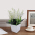 Artificial Flowers Centerpiece White Lavender 20 cm Tall...