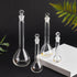 OLYCRAFT 4pcs Volumetric Flask 10ml/25ml/50ml/100ml Volumetric Flask Set with Glass Cap Durability & Chemical Resistance Glass Bottle for Laborato...