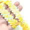 3 Yards Yellow Elastic Sequin Ribbon Trim Glitter Metallic Stretch Flat Sequin Fabric Ribbon Lace for DIY Crafts,Sewing, Dress Costume,Wedding Emb...