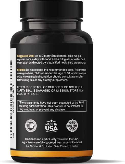 Natgrown Ashwagandha Maca Root Fenugreek Extract Capsules Supplement for Men & Women - Vegan Pills - (120 Count)...