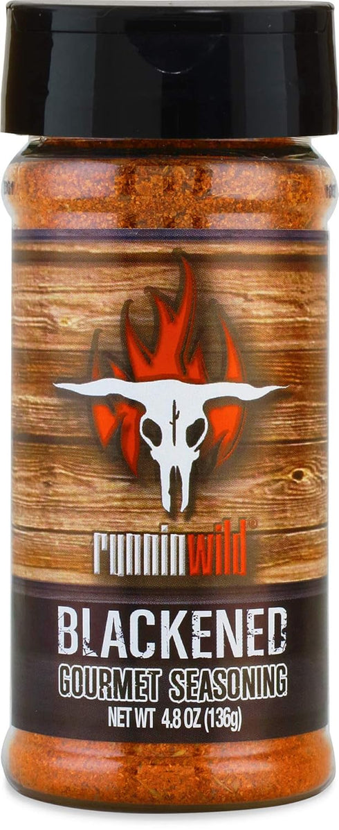 Premium Blackening Seasoning | No Artificial Flavors, No MSG added | Gourmet Blackened Cajun Spice for Chicken, Salmon, and Fish | Runnin’ Wild Fo...