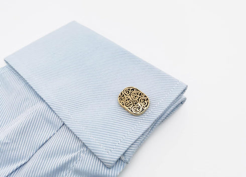 Vintage Roman Lover Pattern Cuff Links in Gift Box Universal Cufflinks for Men Lady Business Wedding Anniversary Shirt...