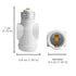 2 Outlet Light Socket to Plug Adapter, Electrical Screw in Light Bulb Socket Outlet Adapter, Lamp Holder, Dual Polarized E26 ETL, White (4PACK)...