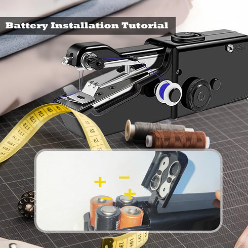 mini sewing machine?Beginners Handheld Sewing Machine, manual portable Quick Sewing Portable Sewing Machine, Electric Handy Sewing Machine, perfec...