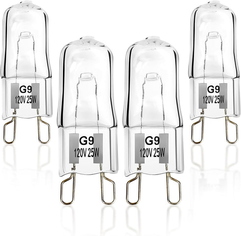 Belleone W10709921 Light Bulb Fit for Whirlpool Microwave Oven - 120V 25W Halogen Light Bulb Fit for KitchenAid Maytag Jenn-Air Over The Stove Ran...