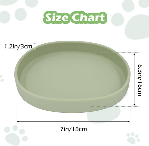 Cat Bowls Silicone Dog Bowls, Non Slip Dog Food Bowls Cat Feeding Bowls, Drinking Bowl Pet Bowl for Dry Food and Wet Food, 10 OZ/330ML Water or Fo...