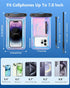 Floating Waterproof Phone Pouch, IPX68 Waterproof Phone Case with Lanyard for iPhone 15 14 13 12 Pro Max Samsung S24 S23 S22 S21 FE, Up to 7" Phon...