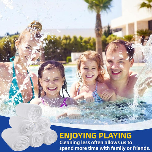 50 Pack Pool Skimmer Socks,Pool Filter Socks for Skimmer Basket for above Ground and Inground Pool Ultra Fine Mesh Screen Pool Skimmer Scum Socks ...