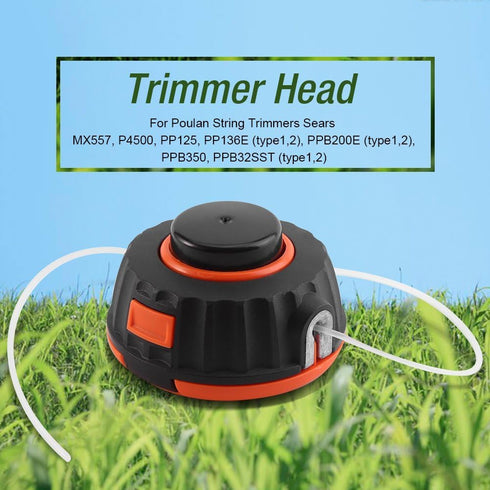 Yosoo Nylon Trimmer Head Fits for Poulan String Trimmers MX557 P4500 PP125 PP136E PPB200E PPB350...