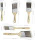 Paint Brushes Set, 5 Pcs Flat and Angle Paintbrushes for Wall and Trim, Suitable for Oil-based Paints, Water-based Paints, Stains, Home Improvemen...