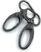 15 Pcs 20mm Inside Diameter Oval Ring Lobster Clasp Claw Swivel for Strap Push Gate Lobster Clasps Hooks Swivel Snap Fashion Clips (3/4 inch, Gunm...
