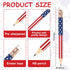 50Pcs Independence Day Pencil with Erasers American Flag Short Writing Pencils Red White Blue Patriotic Half Pencils for 4th of July School Office...