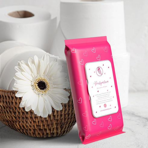 Ninja Mama Postpartum Perineal Care Cooling Pad Liners. Soothing Witch Hazel with Aloe and Chamomile for Post Partum Relief After Birth Tears and ...