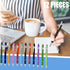 12 Pcs Blue Ink Ballpoint Pen with Stylus Tip, 1.0 mm Metal Pen Stylus Pen for Touch Screens, 2 in 1 Thank You Pen Gift for Friends, Colleagues, C...