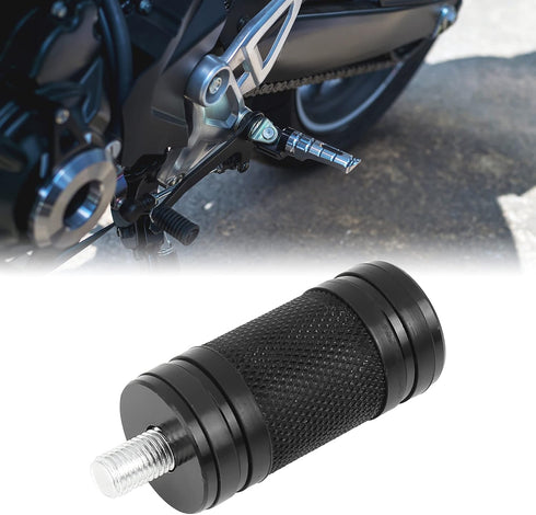 uxcell M8 x 1.25 Black Billet Knurled Burst Motorcycle Shifter Peg for Harley Davidson Touring...