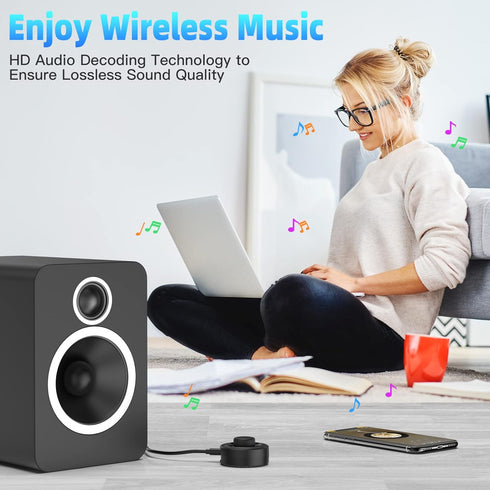Bluetooth Car kit Aux Receiver, Portable 3.5mm Aux Bluetooth Car System for Car Radio Bluetooth 5.2 Wireless Audio Receiver for Car Stereo Home St...