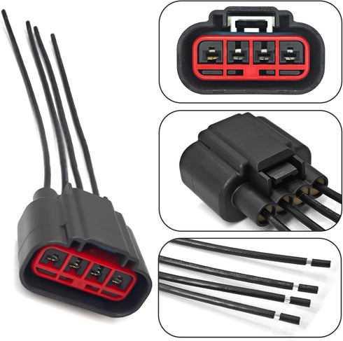 WPT688 Blower Motor Connector 3U2Z14S411ZEA, Fan Blower Motor Wire Harness Pigtail Assembly S1763, Compatible with Ford Explorer Escape Expedition...
