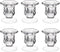Taper Candle Holders, Dedoot Pack of 6 Glass Taper Candle Holders Centerpiece Clear Candlestick Holders Fit 3/4" Taper Candle, Decorative Candle S...