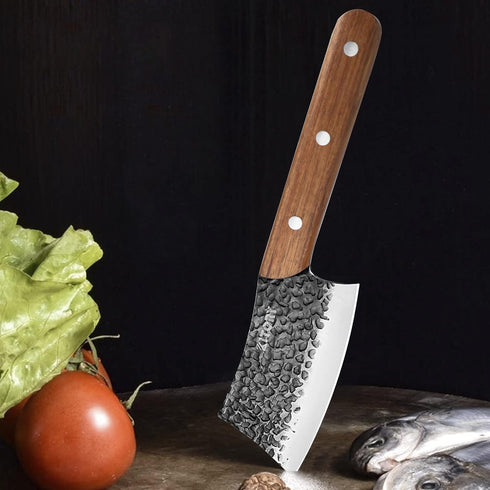 Kitory Cleaver Knife 5'' Professional Kitchen Butcher Cleaver with Anti-Slip Handle for Meat, Vegetables, Bread, Bone, High Carbon-Stainless Steel...