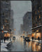 Posterizer 1 pcs-beautiful city in winter-in oil painting style -1-Landscape & Nature Art-GIft for Men Women Teens-Dining Room Decor- unframed wal...