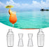 4 pcs Clear Cocktail Shaker Set 2 pcs Plastic bar Shaker with 2 pcs Plastic Cocktail Double Measuring Jigger...