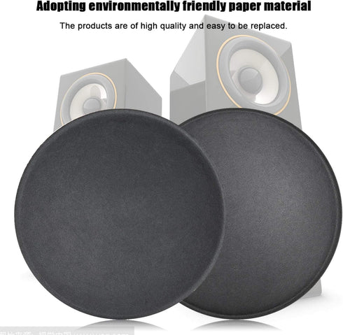 Sanpyl Speaker Dust Cap, 5Pcs 110mm / 4.33in Diameter Subwoofer Paper Dome Coil Cover Caps Audio Loudspeaker Horn Dome Dust Cap, for Stage KTV Lou...