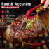 Instant Read Digital Meat Thermometer for Cooking and Baking - Accurate Food Thermometer for Ovens and Grills Red...