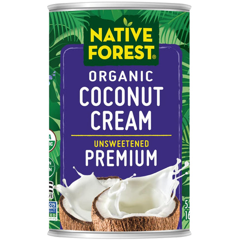Native Forest Organic Unsweetened Premium Coconut Cream – Canned Coconut Cream, Heavy Cream, Coconut Whipped Cream, Dairy Free, Non-GMO Project ...