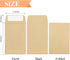 180 Pack Coin Envelopes 2.35"×3.5", Brown Kraft Small Envelopes, Full-Flap Seal Seed Packets Envelopes, Seed Envelopes, Mini Envelopes for Office,...
