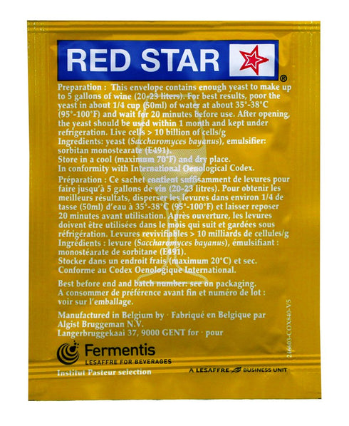 11 Packs Red Star Premier Blanc Wine Yeast 5 Grams...