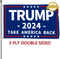 Probsin Trump 2024 Flag 3x5 Ft Decorations Outdoor Double Sided 3 Ply Blue Take America Back Flag Heavy Duty Banner Party Supplies Yard Signs Home...