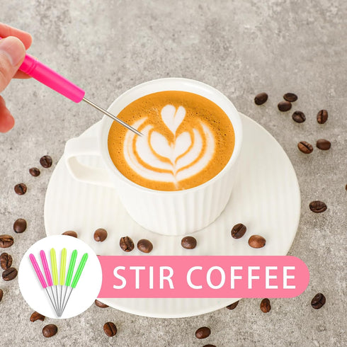 6Pcs Cookie Scribe Tool Sugar Stir Needle Cookie Decorating Supplies DIY Baking Pin for Royal Icing Biscuit Coffee Sugarcraft Handcraft with Stora...