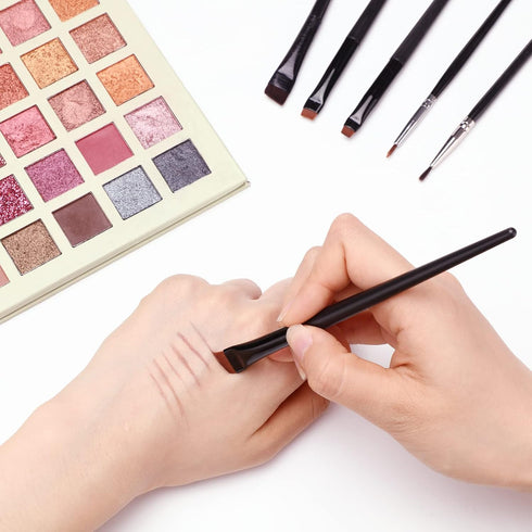 30 Pcs Eyeliner Brush Set Gel Angled Eye Liner Brush Fine Flat Slanted Eyebrow Brushes Define Brow Brushes Thin Makeup Brushes Tool for Women Girl...