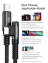 AINOPE 100W 5A USB C Cable 10FT, USB C Charger Cable, Right Angle Fast Type C Cable Fits for iPhone 15 Pro Max Plus, MacBook Air/Pro, iPad Pro, Sa...