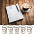 50 Pcs Paper Clips, Cute Coffee Cup Shape Paper Clips Tiny Paper Clips Portable Mini Metal Bookmark Clips Brown Funny Paper Clips...