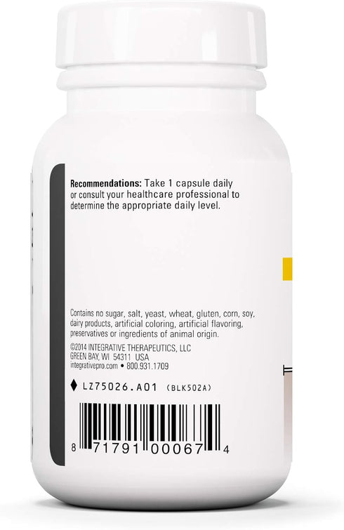 Integrative Therapeutics DHEA-25 - for Women and Men - Gluten Free - Dairy Free - Vegan - 60 Capsules...