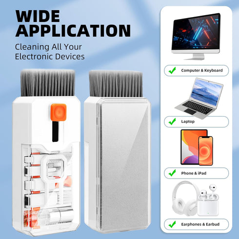 Keyboard Cleaner Laptop Cleaning Kit, 10 in 1 Keyboard Cleaning Electronics Cleaning Tool for MacBook iPad iPhone Cell Phone, Brush Kit for Tablet...