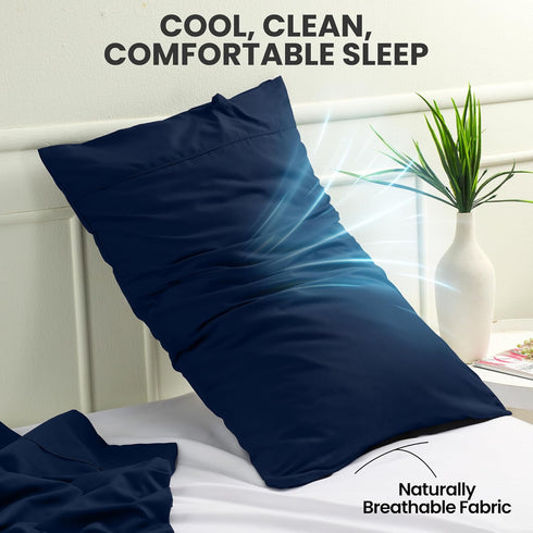 Utopia Bedding Pillow Cases King Size 2-Pack – Soft Brushed Microfiber – Envelope Closure – Perfect for Hospitals, Hotels, Guest Rooms – Oeko-TEX ...
