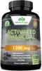 Activated Charcoal Capsules - 1,200 mg Highly Absorbent Helps Alleviate Gas & Bloating Promotes Natural detoxification Derived from Coconut Shells...
