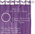 Elrene Home Fashions Greta Crushed Sheer Tie Tab Top Teen Kids Single Window Panel Curtain Drape, Purple, 50" x 95"...