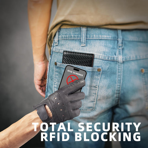 Zitahli Slim Wallet for Men Gifts 12 Card Slots ID Window With Money Clip Minimalist RFID Front Pocket Bifold Leather Small Thin Gift Box Dad Birt...