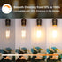 PARTPHONER LED Light Bulbs Dimmable Vintage Edison Bulb, E26 LED Bulb 60W Equivalent 720 Lumens, Warm White 2700K, ST58 Antique LED Filament Bulb ...