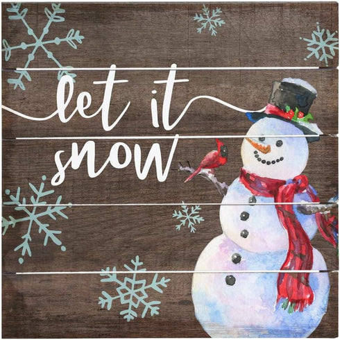 Sincere Surroundings Let It Snow 8 x 8...