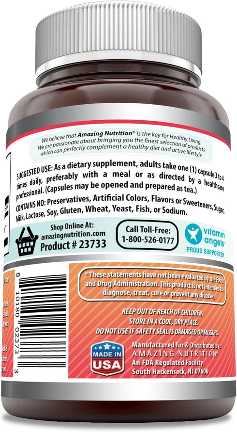 Amazing Formulas Hawthorn Berries Supplement | 565 Mg | 180 Capsules | Non-GMO | Gluten-Free | Made in USA...