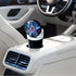 Car Trash Can with Lid and Blue LED Light, Mini Auto Garbage Can Portable, Leakproof Vehicle Trash Bin, Trash Cup Smell Proof Can for Automotive C...