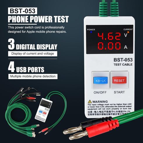 EVTSCAN Phone Power Test Smart IC Chip LED Screen Single Board Trigger Professional Design for iPhone Repair...