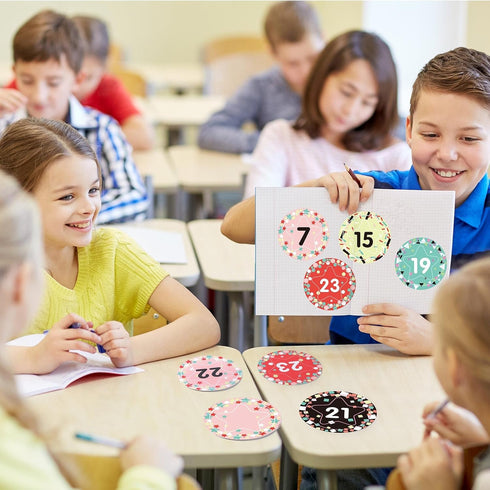 40 Pcs Number Cutouts Number 1 to 35 Bulletin Board Cutouts and 5 Blank Cards Calendar Numbers for Classroom with 8 Sheet Adhesive Dots for Toddle...