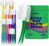 Extra Soft Toothbrush Refill for Adults Sensitive Gums and Teeth with Individual Head Covers, 14 Pcs Manual Toothbrushes - Family and Guests - Gre...