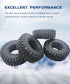 1.0 Tires Micro Soft Rubber Crawler Tires for 1/24 Axial SCX24 90081 AXI00002 Deadbolt, 4Pcs...